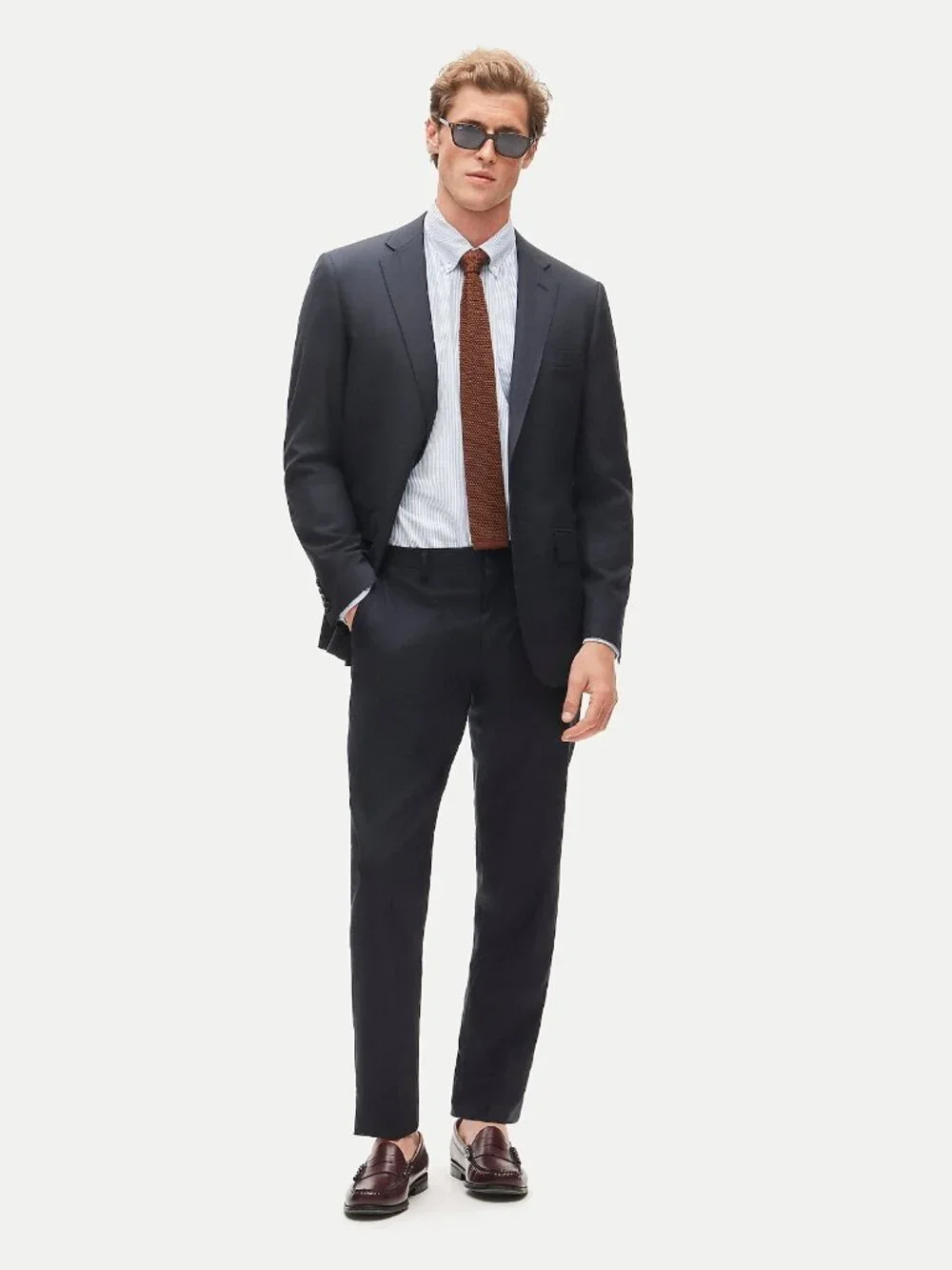 NWT J. Crew Size 42 REGULAR 42R Navy Loro Piana Ludlow Classic Suit Jacket AS IS